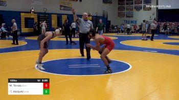 106 lbs Prelims - Michael Torres, Oakdale vs Tyler Vazquez, Delbarton School (NJ)