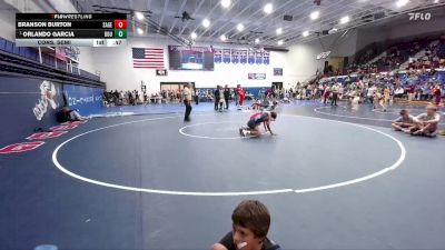 95 lbs Cons. Semi - Orlando Garcia, Douglas Middle School vs Branson Burton, Sage Valley Jr High