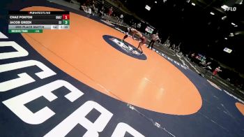 174 lbs 3rd Place Match - Chaz Ponton, Unattached vs Jacob Green, Snow College