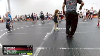 52 lbs Round 9 (10 Team) - Asher Wilbur, Missouri Outlaws vs Jameson Green, Pedraza Wrestling