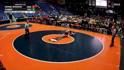 106 lbs Quarterfinals (8 Team) - Michael McNamara, Edwardsville (H.S.) vs TJ Emery, Arlington Heights (Hersey)