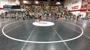 126 lbs Cons. Round 4 - Wyatt Miller, Kemmerer vs Sloan Hart, Natrona County