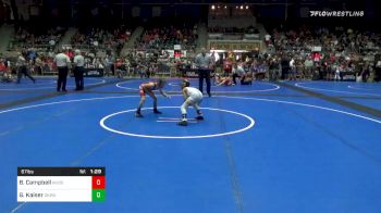 67 lbs Prelims - Beckett Campbell, Hudson WC vs Grady Kaiser, Oklahoma Wrestling Academy