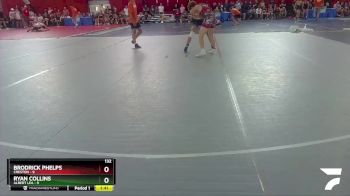 132 lbs Round 1 (4 Team) - Brodrick Phelps, Creston vs Ryan Collins, Albert Lea