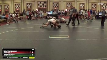 100 lbs Quarterfinals (8 Team) - Declan Hutt, Death Squad vs Brayden Laird, Ohio Gold