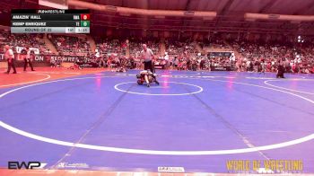 58 lbs Round Of 32 - Amazin` Hall, Roundtree Wrestling Academy vs Kemp Enriquez, Takedown Elite