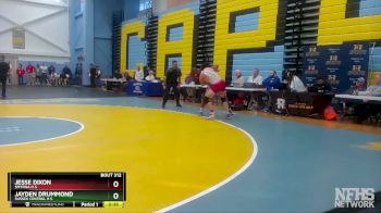 150 lbs Cons. Round 3 - Jayden Drummond, Sussex Central H S vs Jesse Dixon, Smyrna H S
