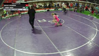 110 lbs Quarters - Hayley Petersen vs Abbey West, Utah