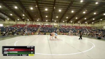 110 lbs Cons. Semi - Abbey West, Utah vs Erika Olkowski, Hawaii