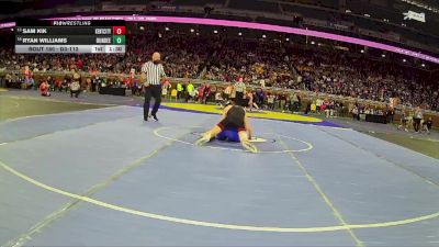 D3-113 lbs Quarterfinal - Sam Kik, Kent City vs Ryan Williams, Dundee