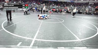 128 lbs Quarterfinal - Brodie Zeller, Greater Heights WC vs Logan Bodenbender, Unattached