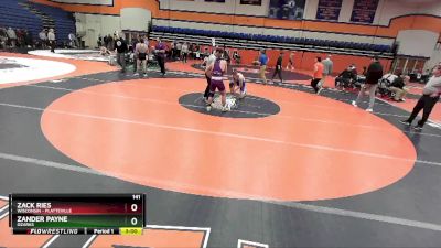 141 lbs Cons. Round 2 - Zander Payne, Ozarks vs Zack Ries, Wisconsin - Platteville