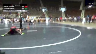 7A 165 lbs Champ. Round 1 - Zach Walker, Dothan HS vs Jaquan Henry, Central