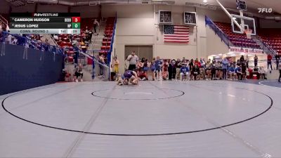 126 lbs Cons. Round 3 - Cameron Hudson, Desoto Central vs Jesus Lopez, North Pontotoc High School