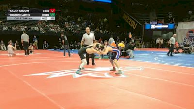 132 Class 2 lbs Quarterfinal - Caden Groom, Seneca vs Colton Harris, St. Charles West
