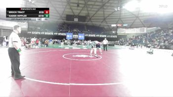 Boys 1B/2B 285 1st Place Match - Brock Tracy, Lind-Ritzville vs Kaden Hippler, Kettle Falls