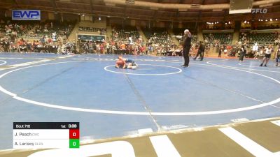 64 lbs Rr Rnd 2 - Jadeal Peach, Claremore Wrestling Club vs Aiden Lariscy, Glenpool Warriors