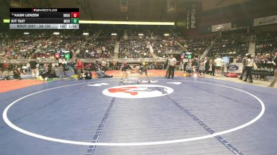 3A-150 lbs Champ. Round 1 - Kit Tait, Mountain View vs Kash Lenzen, Douglas
