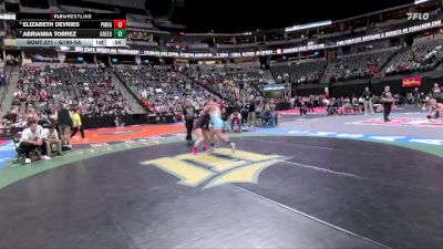 G190-5A Cons. Round 2 - Abrianna Torrez, Greeley West Girls vs Elizabeth DeVries, Pomona Girls