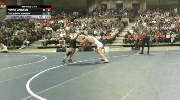160 Championship Bracket 3rd Place Match - Jackson Barron, Shakopee vs Cavin Carlson, Willmar
