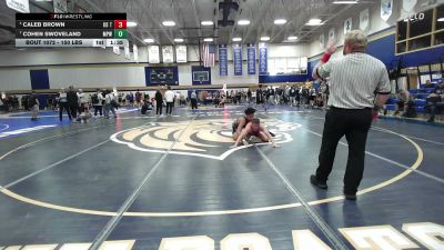 150 lbs Round Of 16 - Caleb Brown, Kd Trained vs Cohen Swoveland, Maine Premier Wrestling Club
