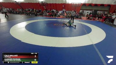 119 lbs Champ. Round 2 - Karrsen Bussan, Askren Wrestling Academy vs Cale Wallace, Wisconsin