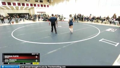 132 lbs Cons. Round 2 - Dezerai Puffe, Bemidji vs Ana Franco, Joliet Township