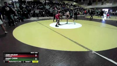 175 lbs Semifinal - Mario Carini, Poway vs Jude Holiday, Esperanza