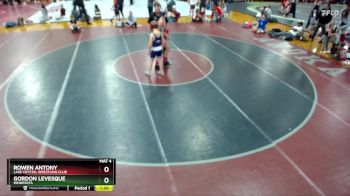 106 lbs Round 2 - Rowen Antony, Lake Crystal Wrestling Club vs Gordon Levesque, Minnesota