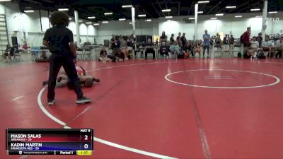 130 lbs Placement Matches (8 Team) - Mason Salas, Arkansas vs Kadin Martin, Minnesota Red