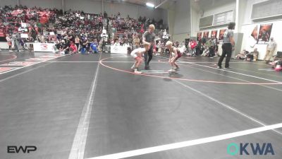 61 lbs Consi Of 8 #1 - Byrd Ware, Cleveland Takedown vs Tripp Cooper, Collinsville Cardinal Youth Wrestling