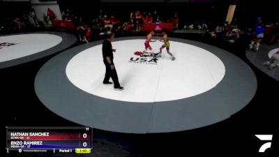 92 lbs Placement - Nathan Sanchez, KCWA-GR vs Enzo Ramirez, MDWA-GR