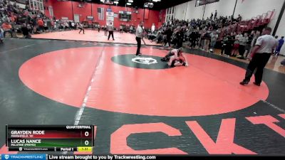 165 lbs Quarterfinal - Lucas Nance, Palatine (FREMD) vs Grayden Rode, MARSHFIELD, WI