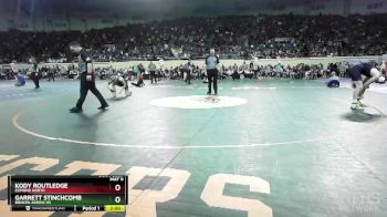 6A-150 lbs Quarterfinal - Kody Routledge, Edmond North vs Garrett Stinchcomb, Broken Arrow Hs