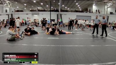 113 lbs Round 5 (8 Team) - Baden Root, Faith & Fellowship WC vs Gabe Benyo, Mat Assassins White