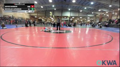 70 lbs Final - Jaycie Harmon, Powerhouse Blue vs Nicholas Lupardus, All American Wrestling