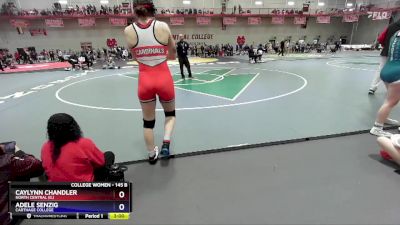 145 B Quarterfinal - Adele Senzig, Carthage College vs Caylynn Chandler, North Central (IL)