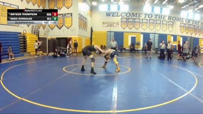 157 White Quarterfinal - Enzo Gonzalez, Deland vs Bryson Thompson, Winter Haven