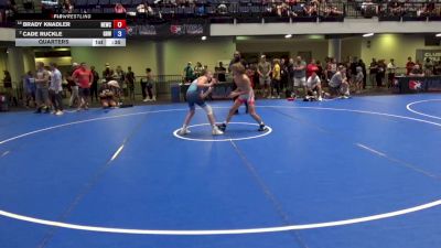 92 lbs Quarters - Brady Knadler, NB Elite Wrestling Club vs Cade Ruckle, Gold Rush Wrestling