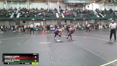 141 lbs Quarterfinal - Giosue Hickman, Northwestern vs Charles Curtis, Northern Illinois