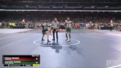 D1-120 lbs Champ. Round 1 - Santana Ramon, Allen Park HS vs Tomas Mendez, Jenison HS