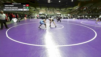 159 lbs Semifinal - Beau Priest, Bakersfield vs Mark Del Bosque, Clovis North