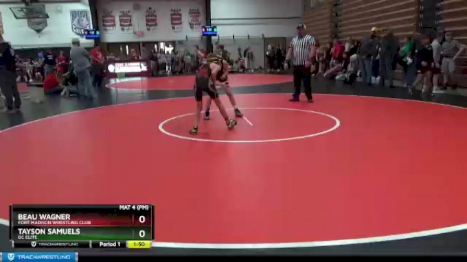 1 lbs Round 2 - Beau Wagner, Fort Madison Wrestling Club vs Tayson ...