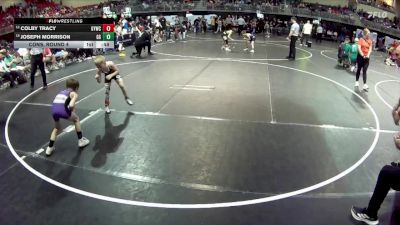 55 lbs Cons. Round 4 - Colby Tracy, Gretna Youth Wrestling Club vs Joseph Morrison, GI Grapplers