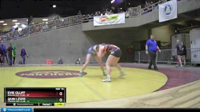 164 lbs Quarterfinal - Quin Lewis, Toledo Mat Club vs Evie Olliff, Dallas Mat Club