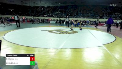 Quarterfinal - Edison Dennis, Broken Arrow vs Keyton Moffett, Jay Wrestling Club