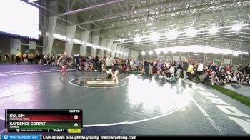 140 lbs Cons. Semi - Kya Sim, Mountain View vs Kaydence Gortat, Tooele