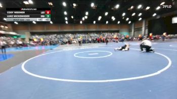 150 lbs Prelim - Luke Wickenhiser, Bishop Manogue vs Cody Weidner, Lakeview