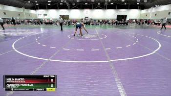 130 lbs Cons. Round 2 - Nelin Makto, Har-Ber High School vs Adrienne Portillo, Pine Creek JV