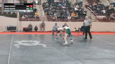 65_B lbs Round Of 64 - Noah Vought, Nescopeck vs River Martin, Connellsville